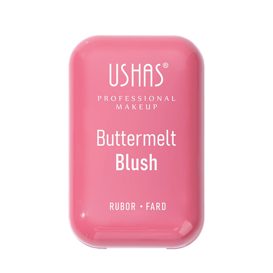 Blush USHAS Buttermelt Blush – Textura matasoasa, finish natural, rezistenta indelungata, Culoare 01
