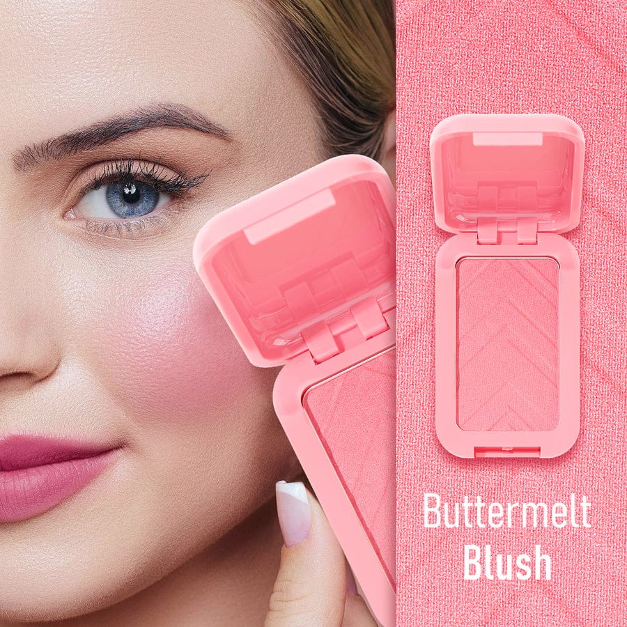 Blush USHAS Buttermelt Blush – Textura matasoasa, finish natural, rezistenta indelungata, Culoare 01