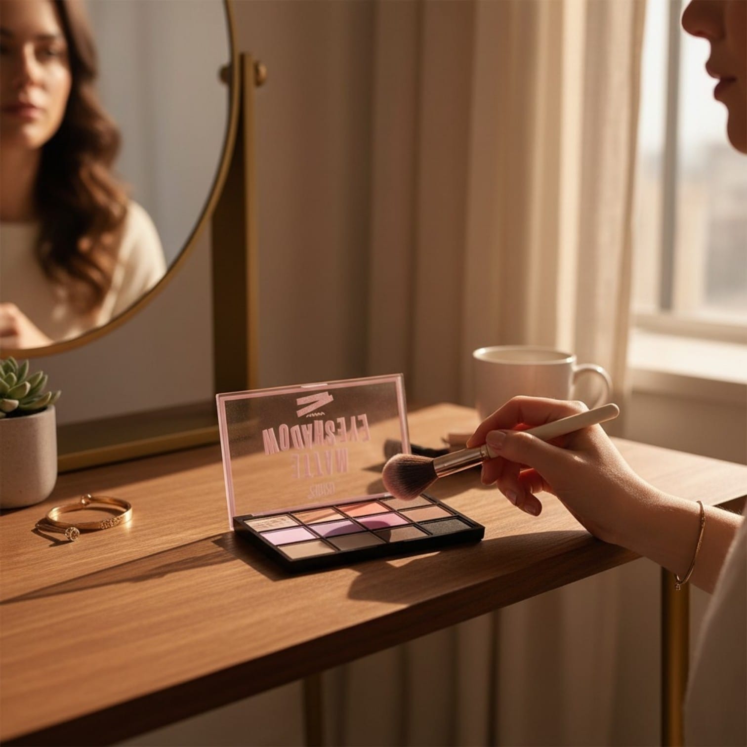 Paleta Farduri Matte 12 Culori – Nuante Roz, Mov si Neutre – Machiaj Rapid & Daily Look