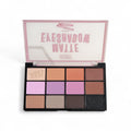 Paleta Farduri Matte 12 Culori – Nuante Roz, Mov si Neutre – Machiaj Rapid & Daily Look