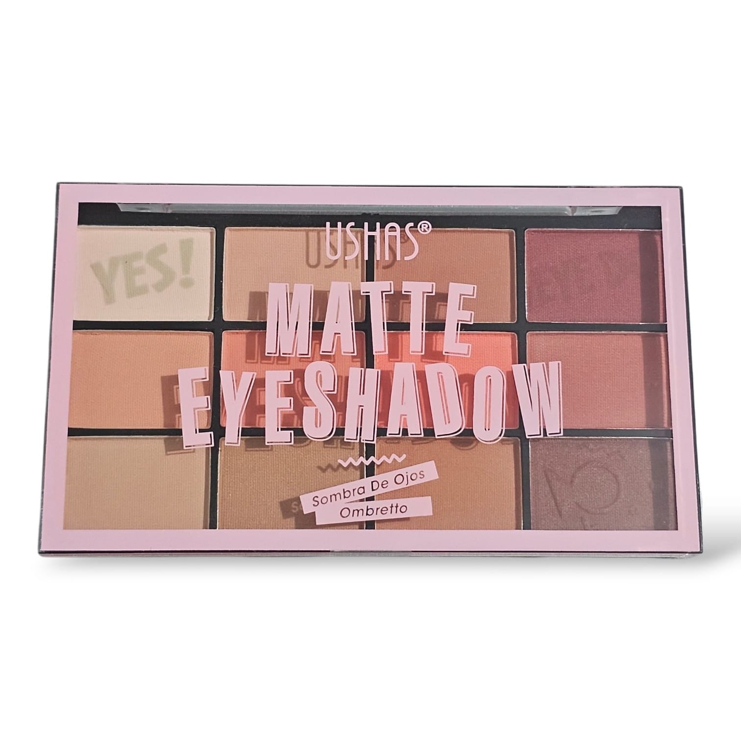 Paleta Farduri Ushas Matte 12 Culori – Nuante Maro si Portocaliu – Machiaj Natural & Warm Tone 04