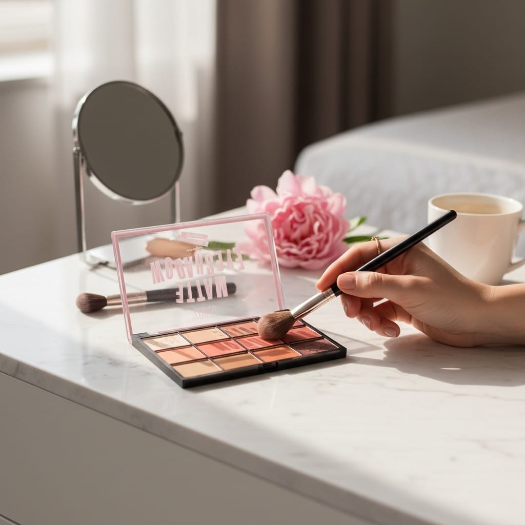 Paleta Farduri Ushas Matte 12 Culori – Nuante Maro si Portocaliu – Machiaj Natural & Warm Tone 04